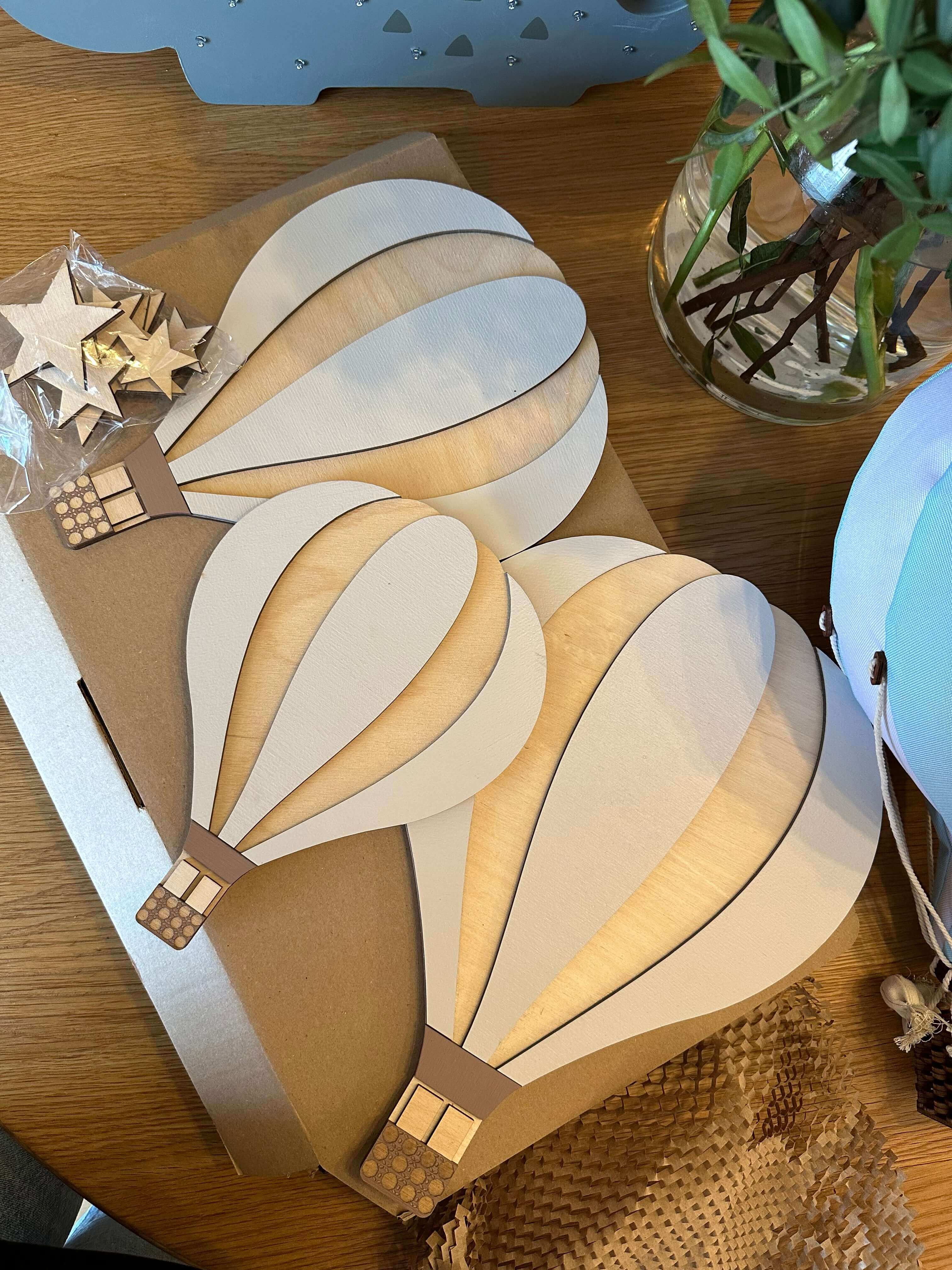 View details for Handmade wooden hot air balloon wall decoration (Color Light Grey) Handmade wooden hot air balloon wall decoration (Color Light Grey)